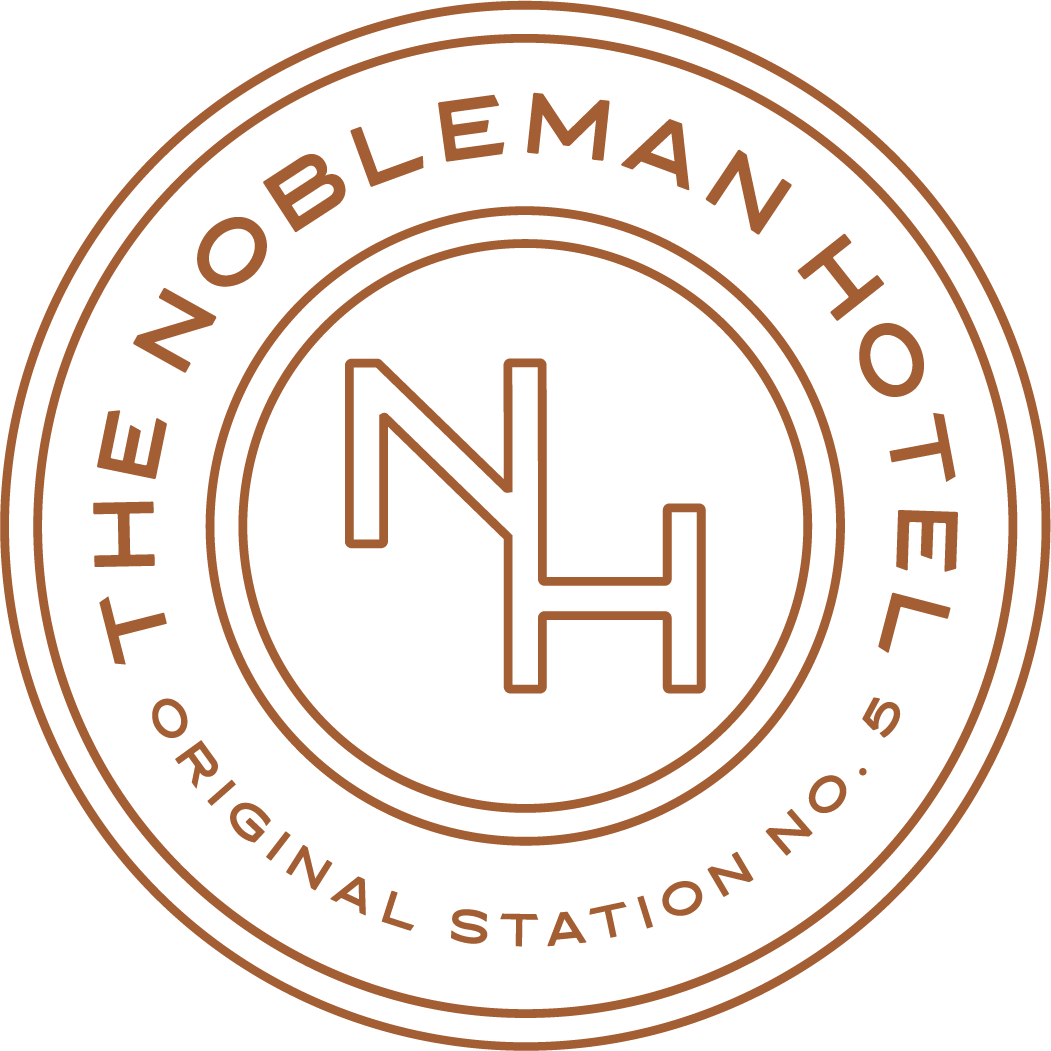 The Nobleman Hotel in Fort Worth, TX logo.